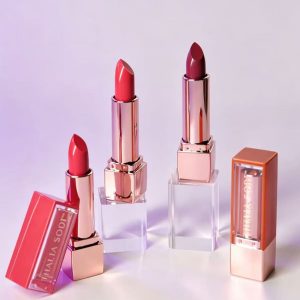 Miaozikou Clear Rose Gold Square Tube Lipstick
